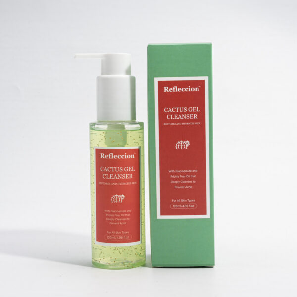 Cactus Gel Facial Cleanser-Deeply Hydrating and Nourishing For Sensitive Skin Types-With Hydrating Prickly Pear Oil & Niacinamide-Anti Aging Formula Fights Acne-Tightens Pores. - Image 5